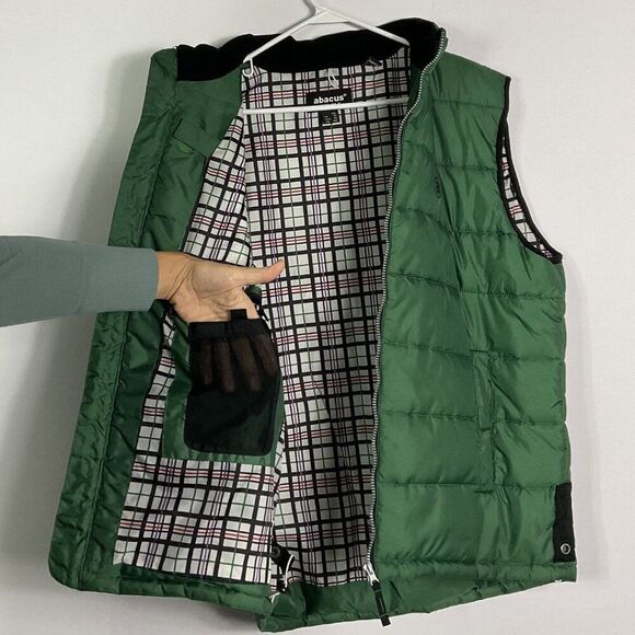 abacus Men's Golf Vest, size XXL, Pockets, Full Zip, 100% Polyester, Green - Picture 5 of 16